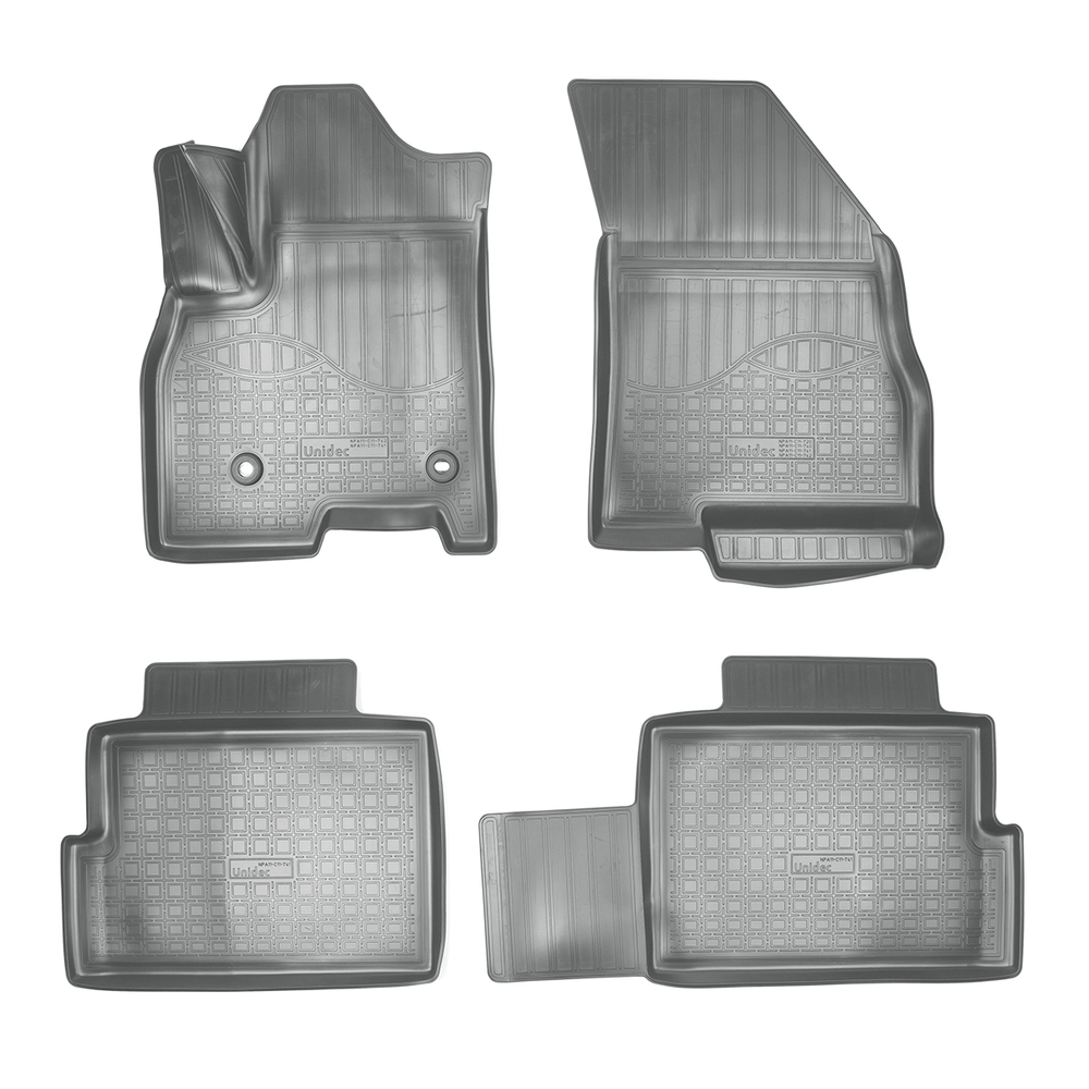Ковры в салон Norplast/Unidec для Chery Tiggo 7 Pro MAX (2022-), Серый, арт.NPA11-C11-741-2-G