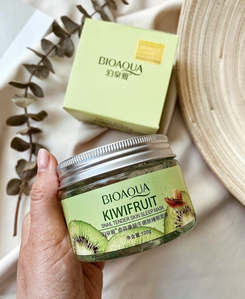 Минеральная ночная маска с экстрактами киви и улитки, 120г