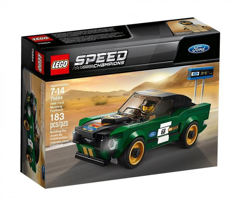 LEGO Speed Champions: 1968 Форд Мустанг Фастбэк 75884 — 1968 Ford Mustang Fastback  — Лего Спид чампионс Чемпионы скорости