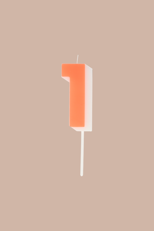 Свеча восковая, разные цифры / Meri Meri