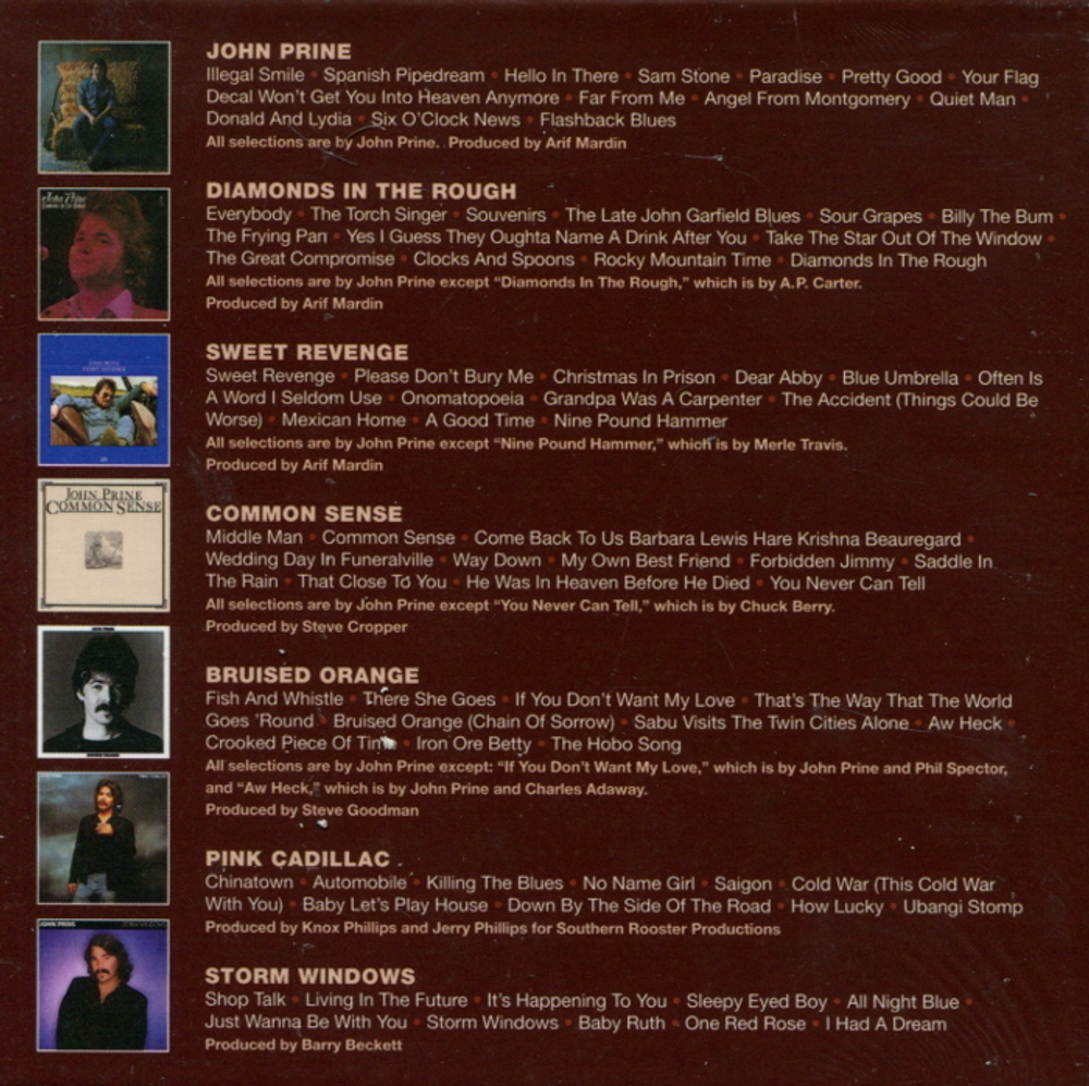 John Prine / Crooked Piece Of Time - The Atlantic & Asylum Albums (1971-1980)(Limited Edition Box Set)(7CD)