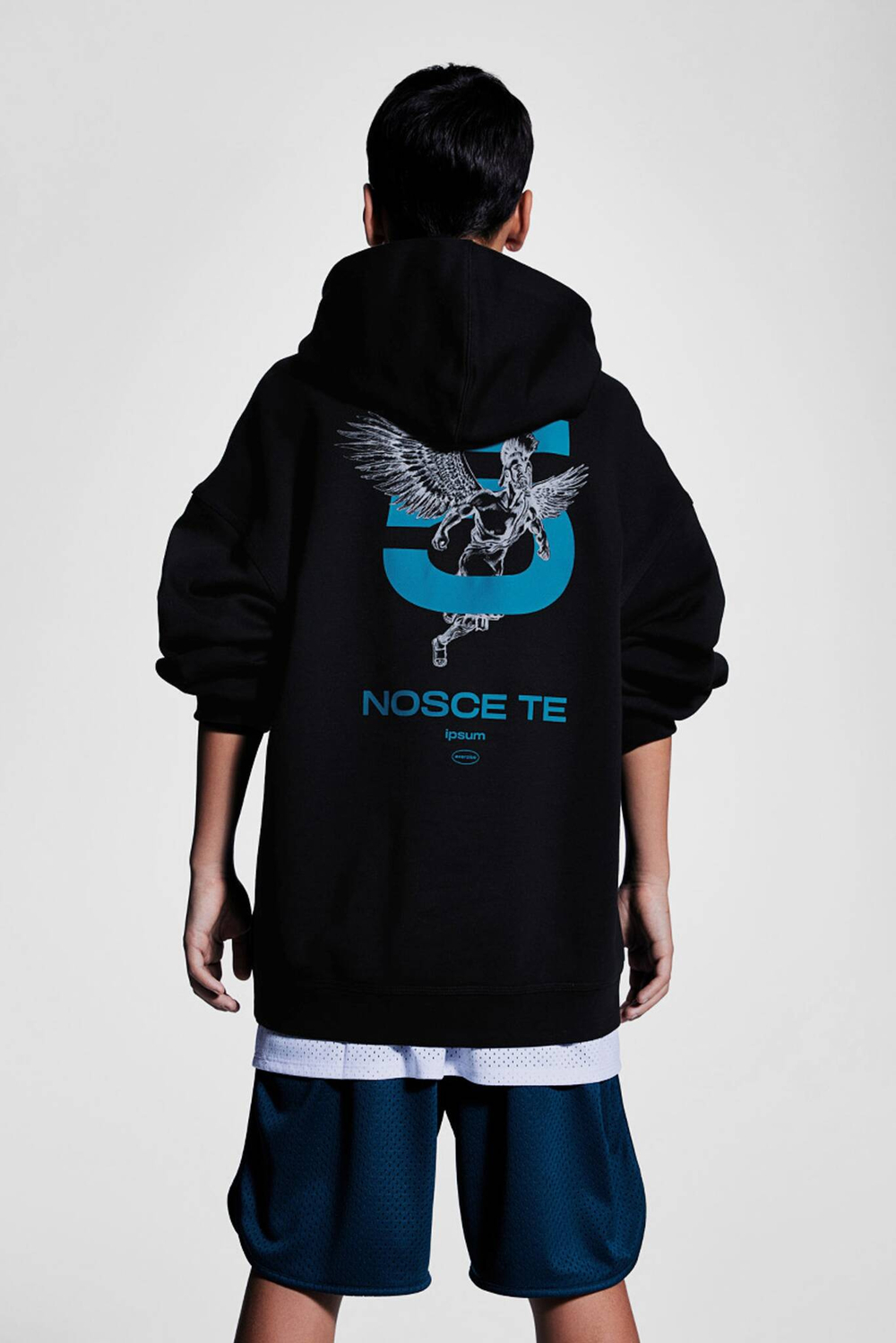 H&M Толстовка с капюшоном, черный