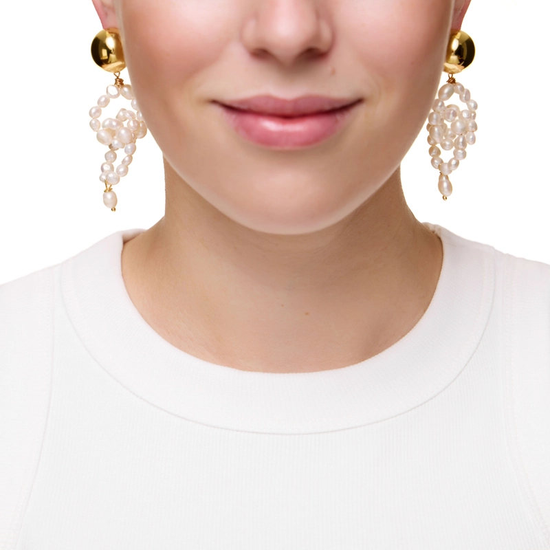 Серьги Жемчужный Виноград