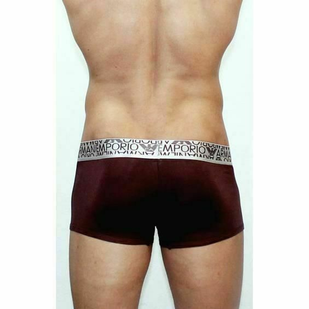 Мужские трусы боксеры модальные Emporio Armani коричневые