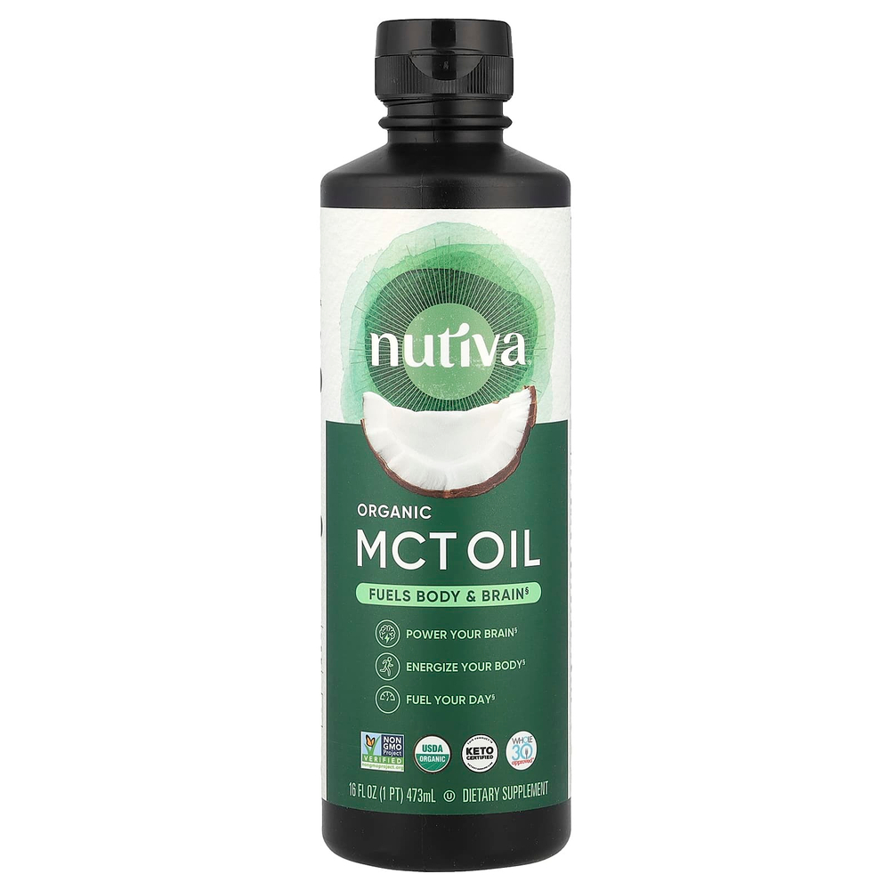 Nutiva, органическое масло MCT, 473 мл (16 жидк. унций)