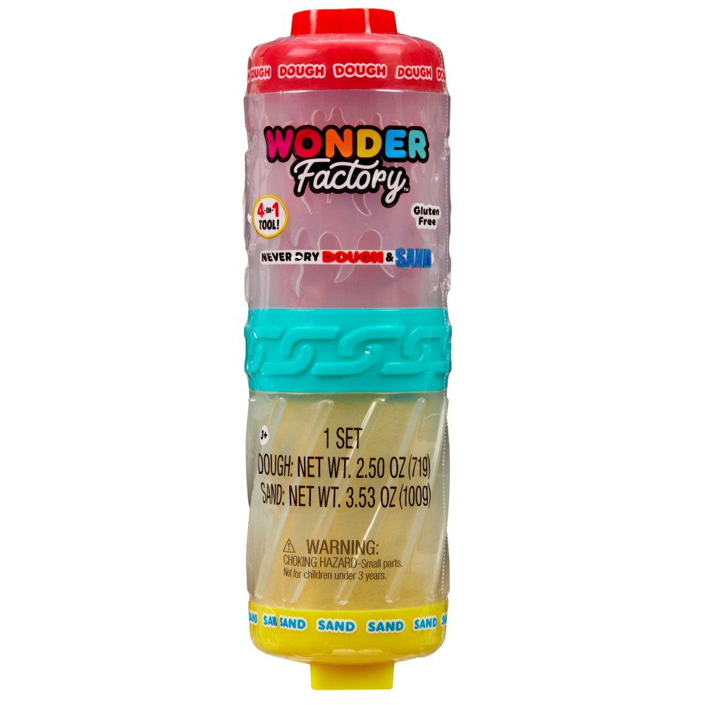 MGA Entertainment 595304 533047 — Набор для лепки Wonder Factory Never Dry масса и песок стартовый 533047 — фото 1