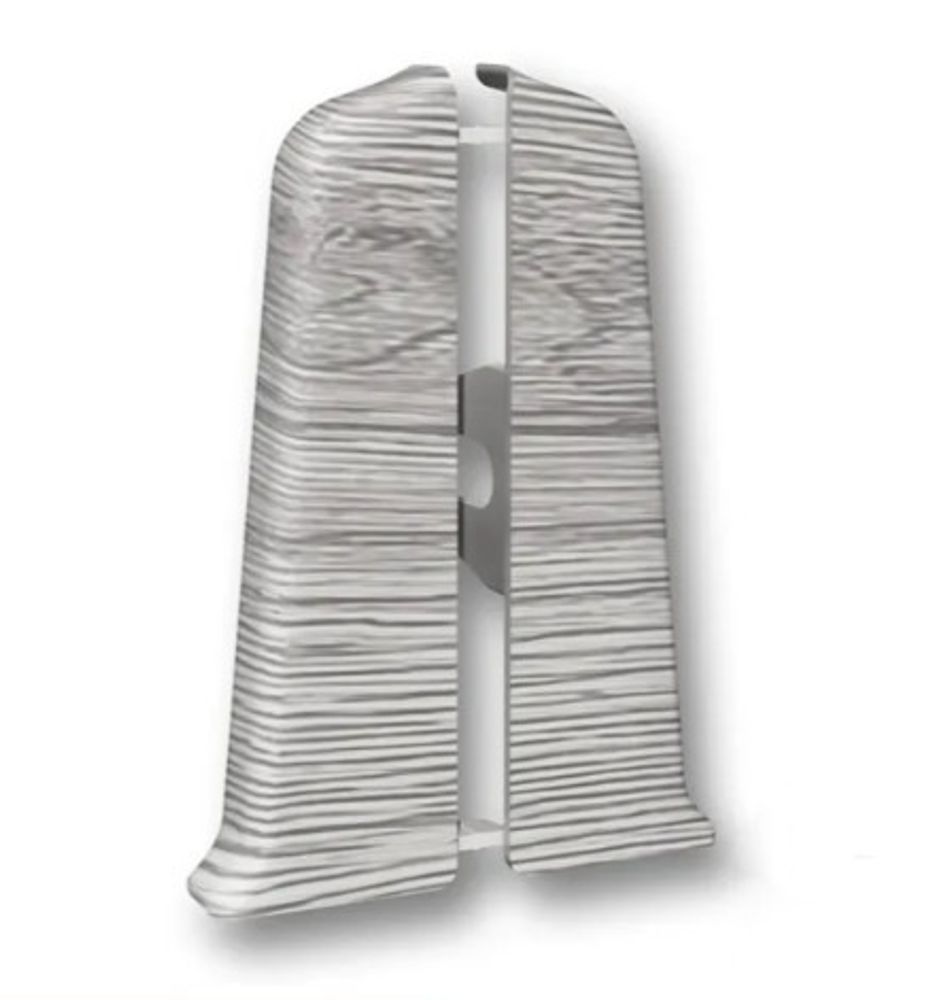 Торцевые (пара) для плинтуса 55мм "Деконика", 432 Дуб платиновый