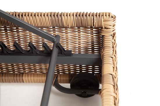 "Рим" шезлонг с подушкой, цвет соломенный