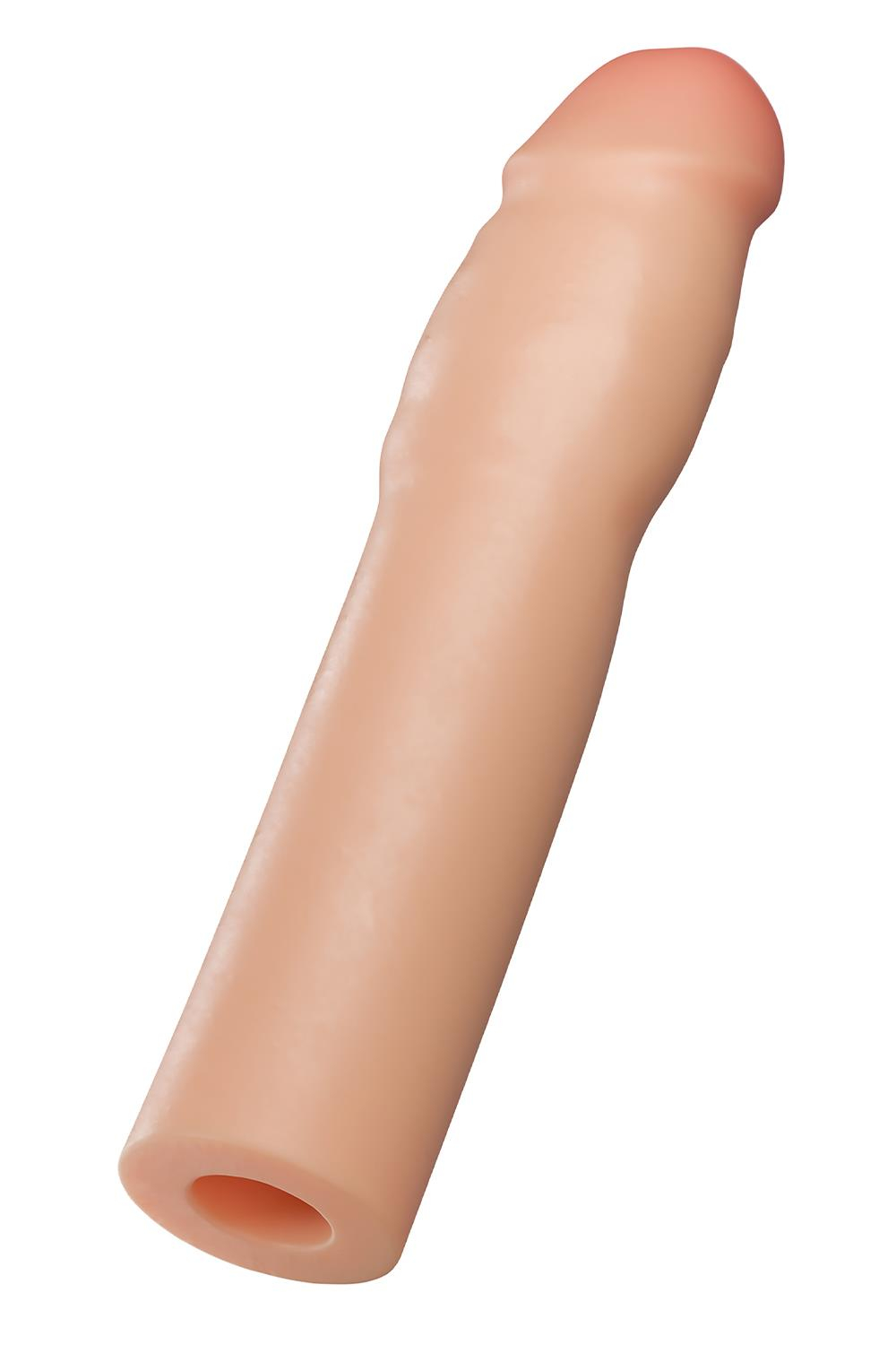 Телесная насадка-удлинитель Resilience - 17,7 см. (Цвет: телесный)