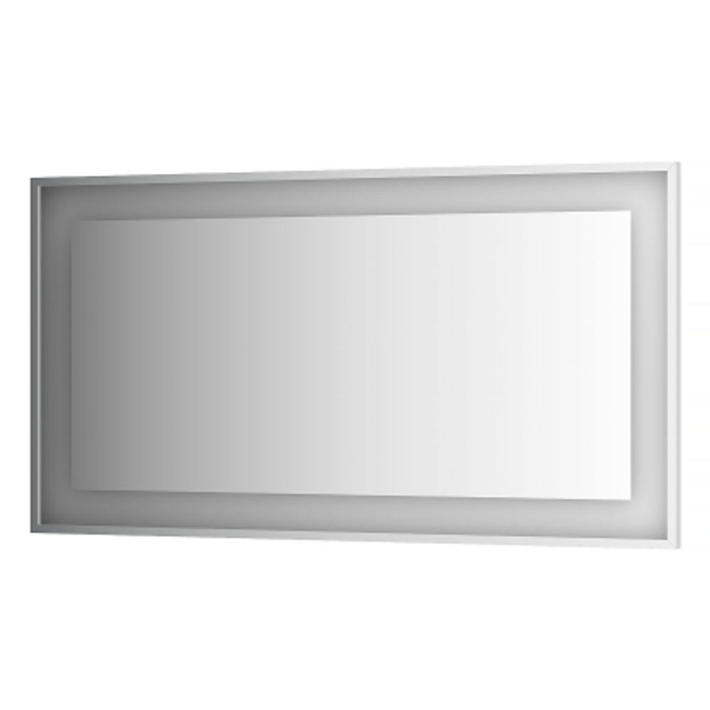 Зеркало Evoform в багетной раме со встроенным LED-светильником 33,5 W 140x75 см