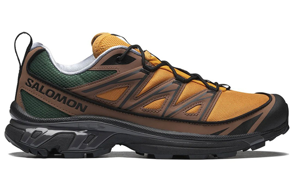 SALOMON Salomon X-6 75th anniversary trend all-match mesh anti-slip wear-resistant lightweight low-cut casual running shoes men's yellow brown green