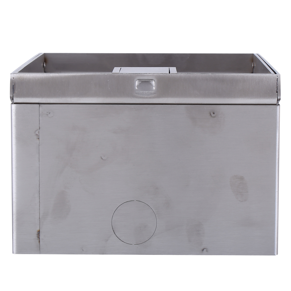 Лючок в пол 6 мод. (2 мод. 45х45 мм. + 2 мод. 22.5х45 мм.),  металл,  в уровень с напольным покрытием