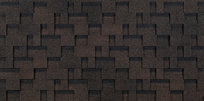 Гибкая черепица Eurasia, Лабиринт, Коричневый