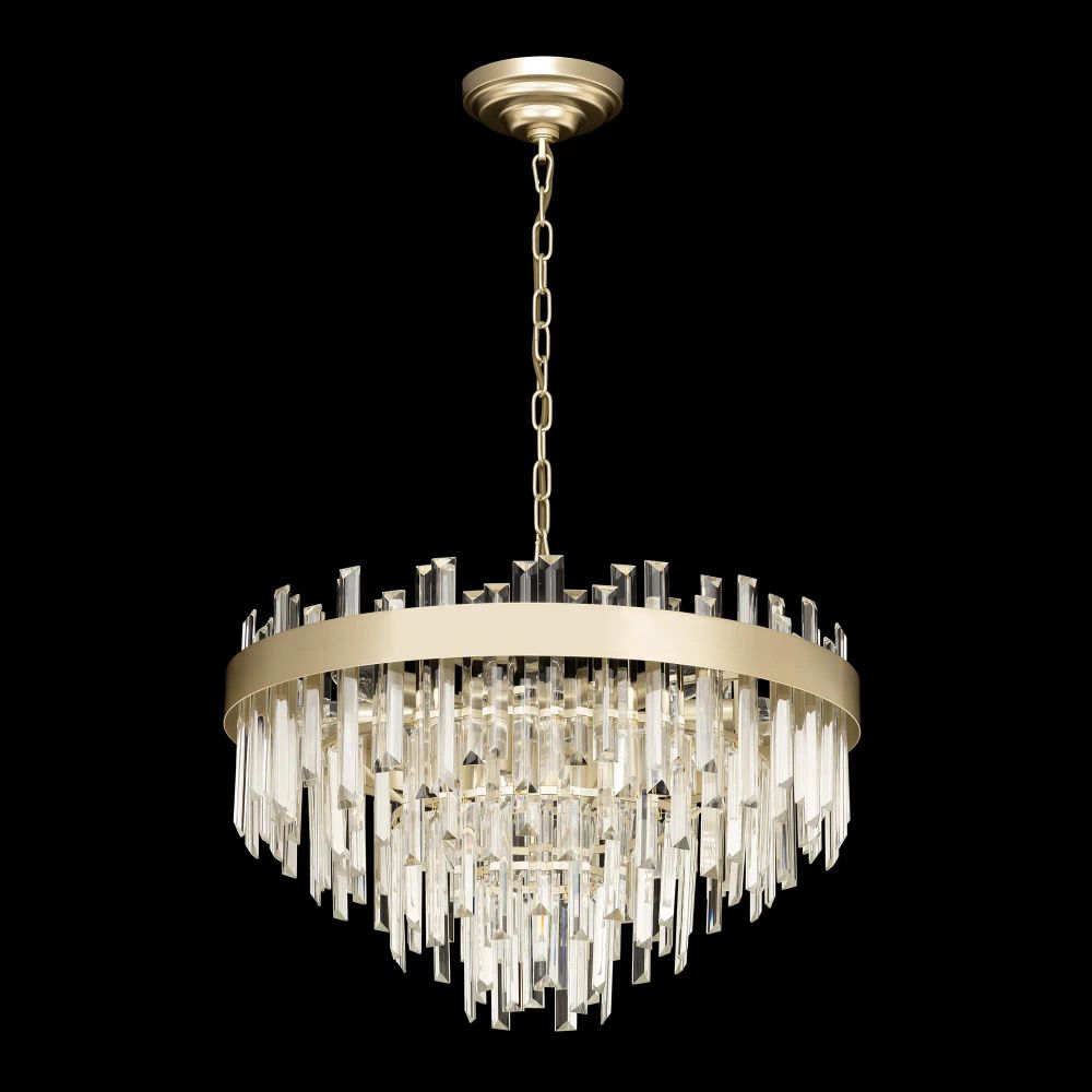 Citilux Лаура CL301292 Люстра хрустальная подвесная Шампань