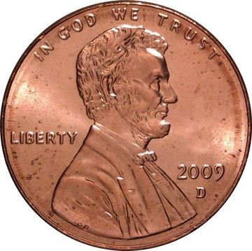 1 цент 2009 США «Юность Линкольна»