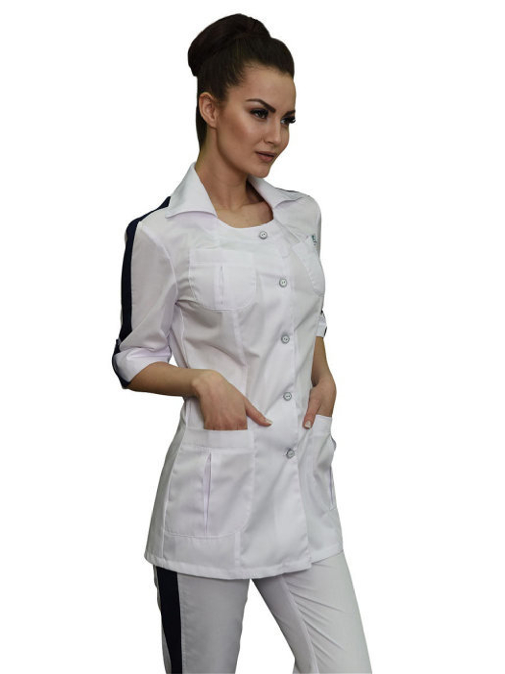Женский костюм медицинский Бл-338+Б-115а сатори