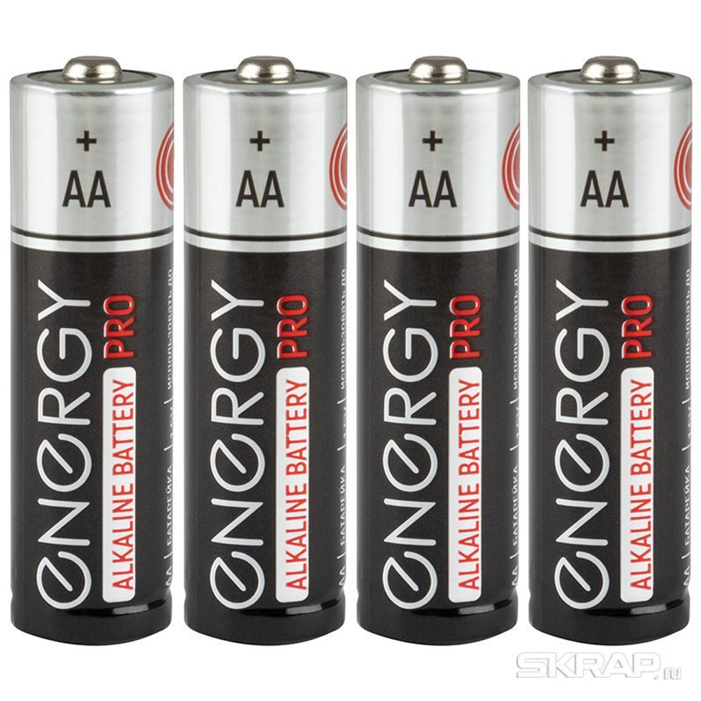 Батарейка алкалиновая Energy Pro LR6/4S (AA) (4шт в спайке) (104401)