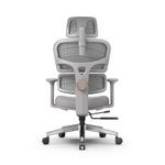 Эргономичное компьютерное кресло FoxGear NETZ модель XO - office edition, серый (FG-NETZ-XO-GY)