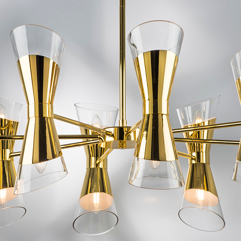 817162 Люстра STRATO 16х40W E14 ЗОЛОТО