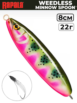 Незацепляйка RAPALA Minnow Spoon RMS08 / 8 см, 22 г, цвет ATRT