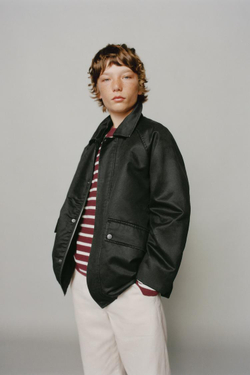 ZARA ВОЩЕНАЯ КУРТКА С ЭТИКЕТКОЙ, ХАКИ