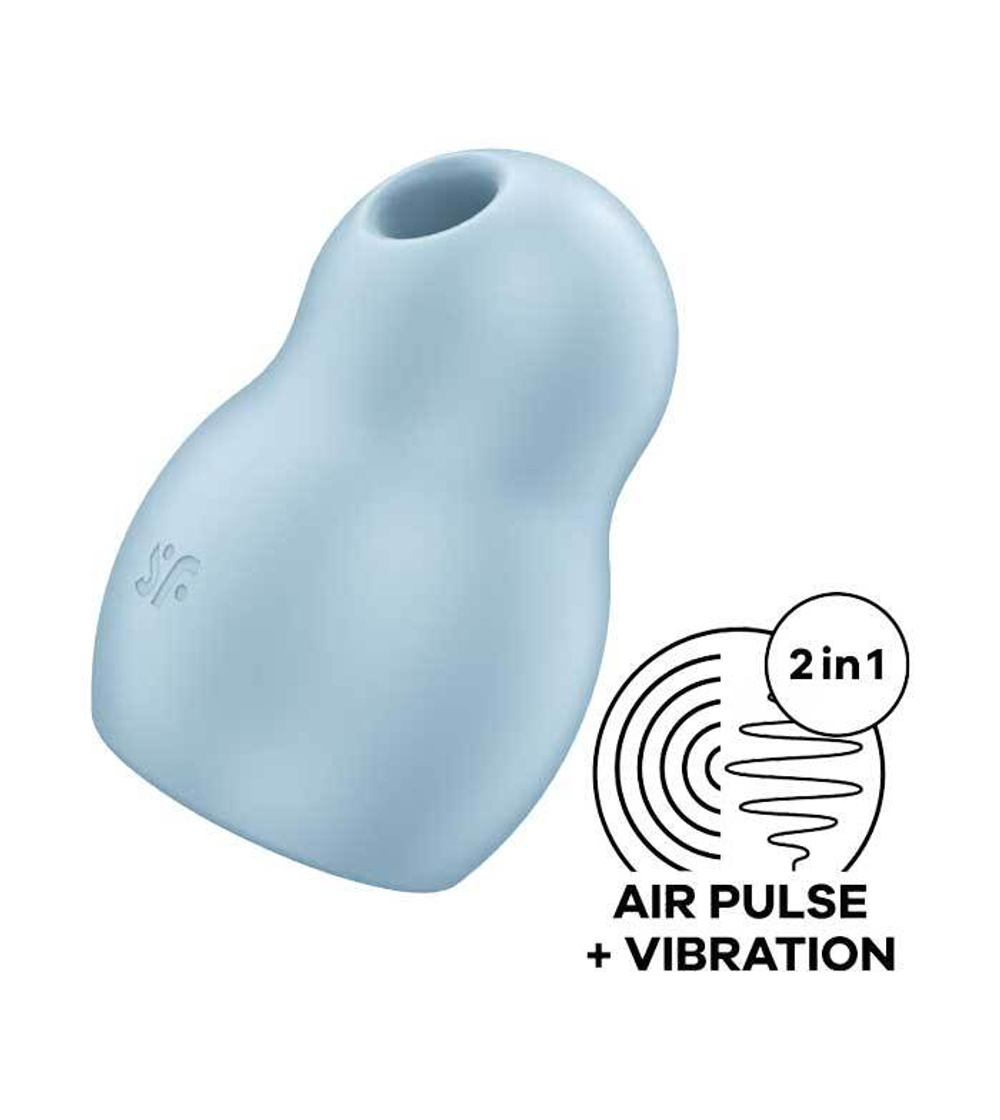 Голубой вакуумный стимулятор клитора Satisfyer Pro To Go 1 (Цвет: голубой)