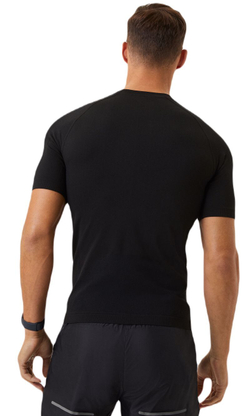 Мужская теннисная футболка Björn Borg Running Seamless T-Shirt - black beauty