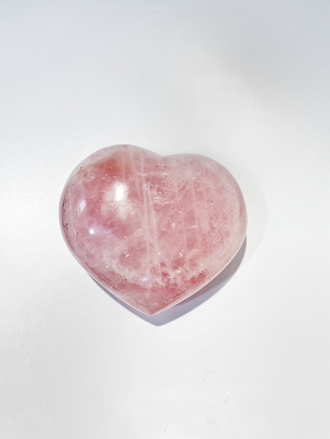 Сердечко из розового кварца крупное L
