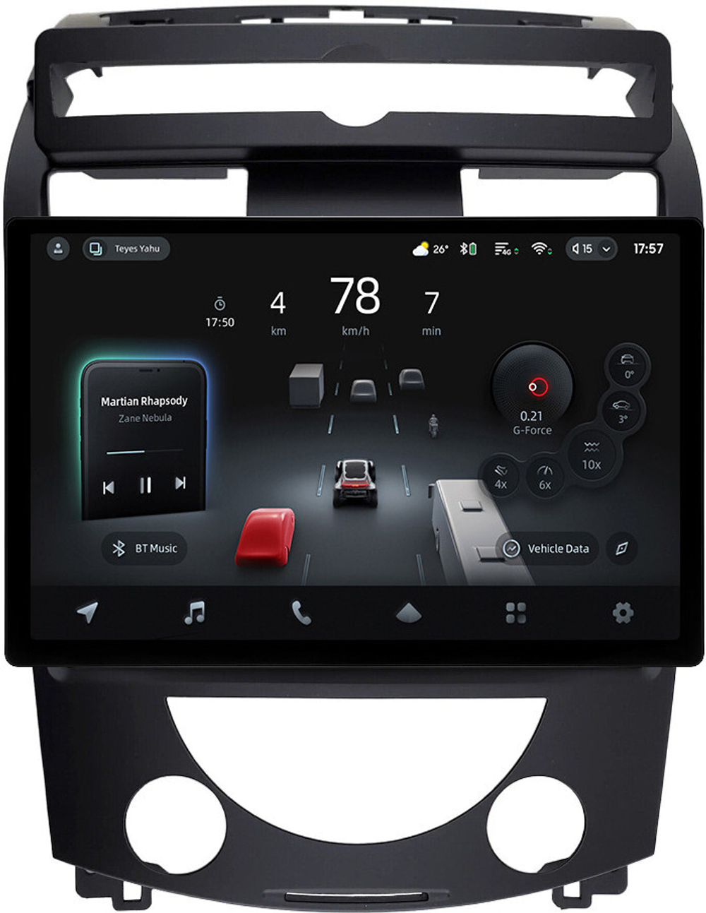 Магнитола для SsangYong Rexton 2 Y250 2007-2012 - Teyes CC4-PRO монитор 13" 2K QLED на Android 13, Snapdragon 778G, 8+128, AI, CarPlay, DSP, 4G SIM-слот