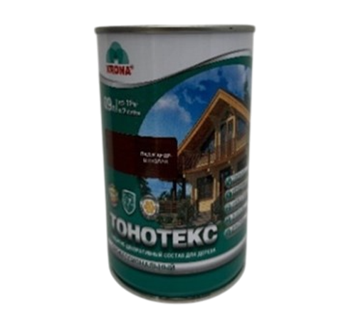KRONA Состав защитно-декоративный Тонотекс полисандр-шоколад 0,9 л.