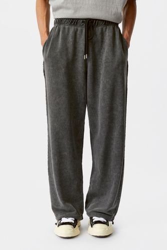 Серые спортивные брюки с эффектом варки