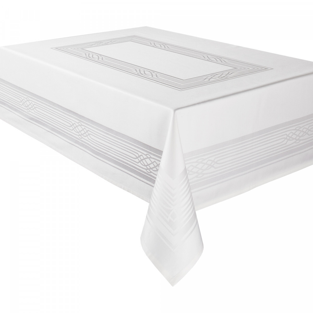 Скатерть 160x300 Curt Bauer Fuga white белая