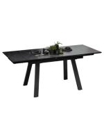 Стол кухонный Керамика черный мрамор 140(200)х85х76 см