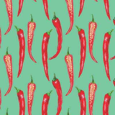 Красный острый перец чили