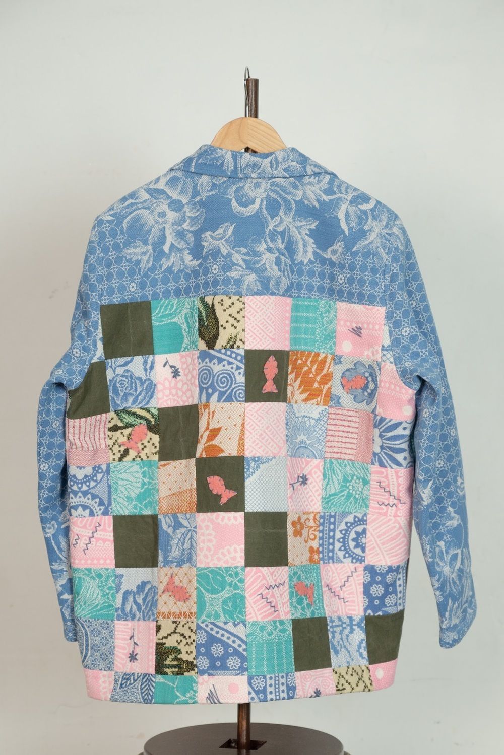 Куртка Soeurs с Розовыми Рыбами / Pink Fishes синяя