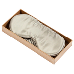 Маска для сна из натурального шелка светло-серого цвета из коллекции essential