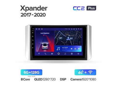 Магнитола Teyes CC2 Plus 6-128 Mitsubishi Xpander 2017-2020 9.0"