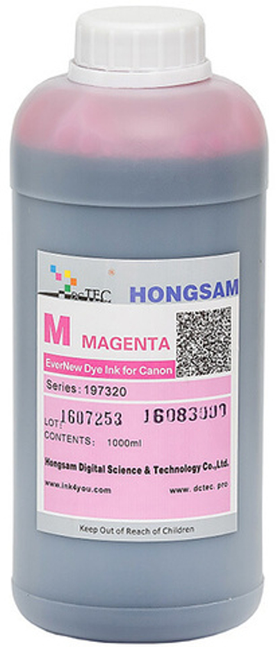 Чернила DCTec — HONGSAM водорастворимые для Canon iPF500, iPF605, iPF750 серия: 197320 Пурпурный 1000мл.