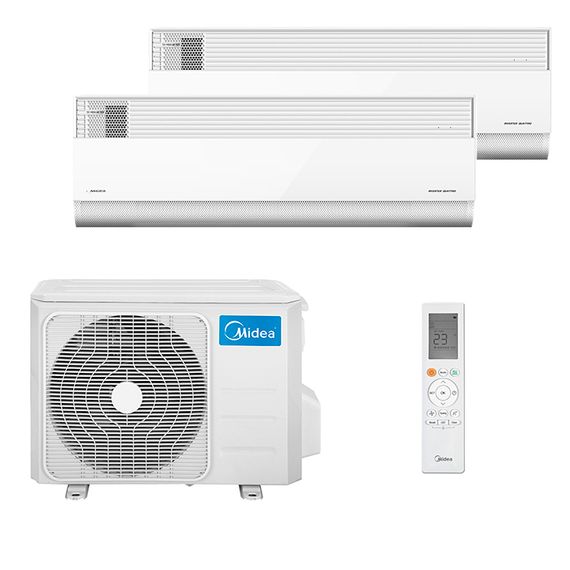 Мультисплит система на 2 комнаты Midea MMCA1BU-09HRFN8 x 2 / M2OE-18HFN8-Q1