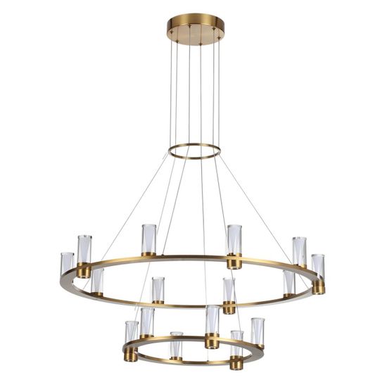 7144/110L HIGHTECH ODL26 Подвесной светильник античная бронза/акрилл/металл IP20 LED 93W 5960Лм 3000K 180° 220V DEFANCE