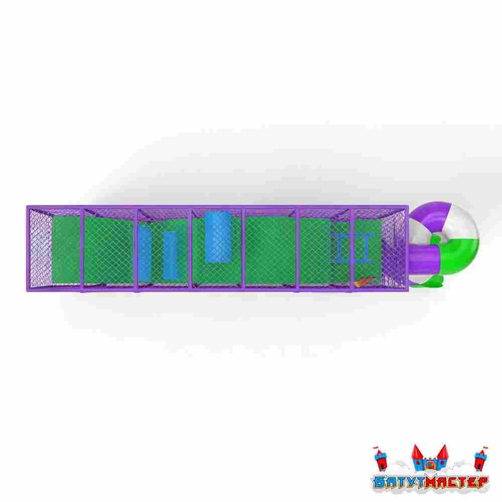Детский лабиринт «В гостях у Галактики», 8,8×1,2×3,5 м