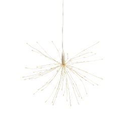 ULD-H3030-150-DTA-3AA-RC WARM WHITE IP20 FIREWORKS Фигура светодиодная Фейерверк на батарейках 3AA не в-к. 30х30см. Подвесная. 120 светодиодов. Теплый белый свет. Пульт ДУ в-к. Провод прозрачный. TM Uniel