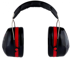 Наушники противошумные 3М™ PELTOR™ Optime™ III, со стандартным оголовьем, 35 dB, черно/красные