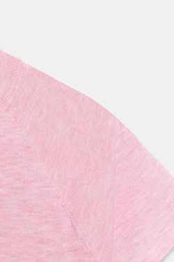 ZARA ТОП ИЗ УЛЬТРАТОНКОГО ТРИКОТАЖА, РОЗОВЫЙ