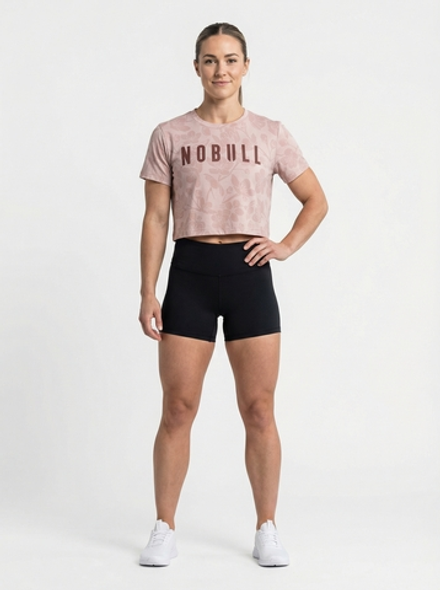 Футболки NOBULL розовая в цветочек