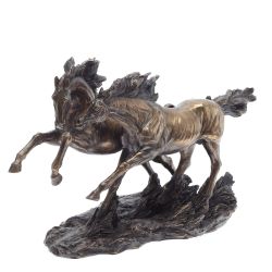 GAEM Фигурка декоративная "Пара лошадей", L42,5 W18 H25 см