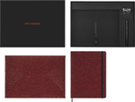 Набор Moleskine LE Prescious & Ethical Shine блокнот/перьевая ручка Kaweco/папка-конверт XLarge линейка бордо (LEHSHINEBUNDMRED)