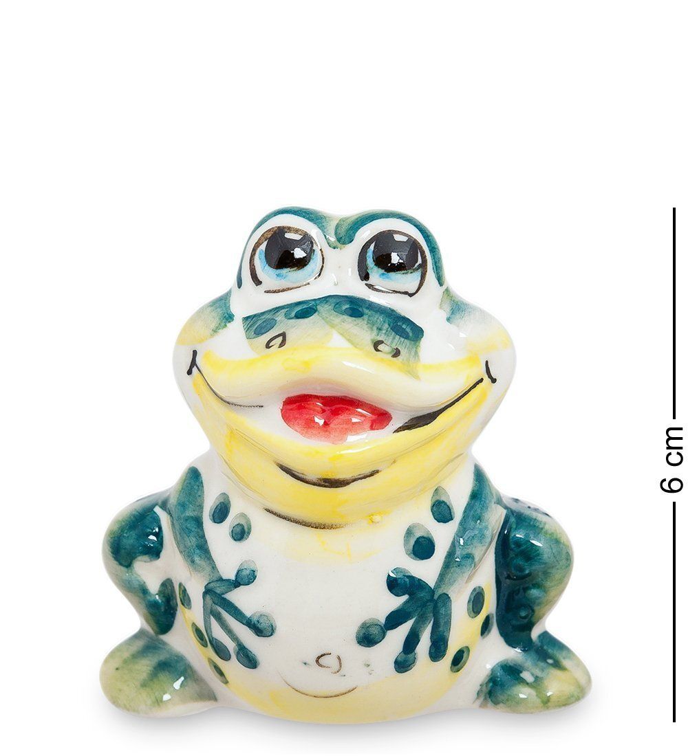 ГЛ- 223 Фигурка «Лягушка» бол. цв. (Гжельский фарфор)