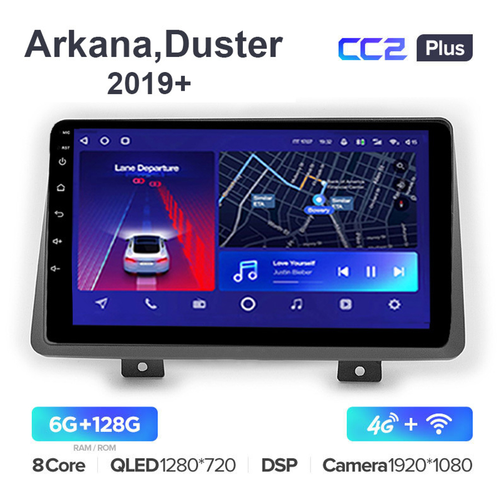 Teyes CC2 Plus 10,2"для Renault Arkana, Duster 2019+