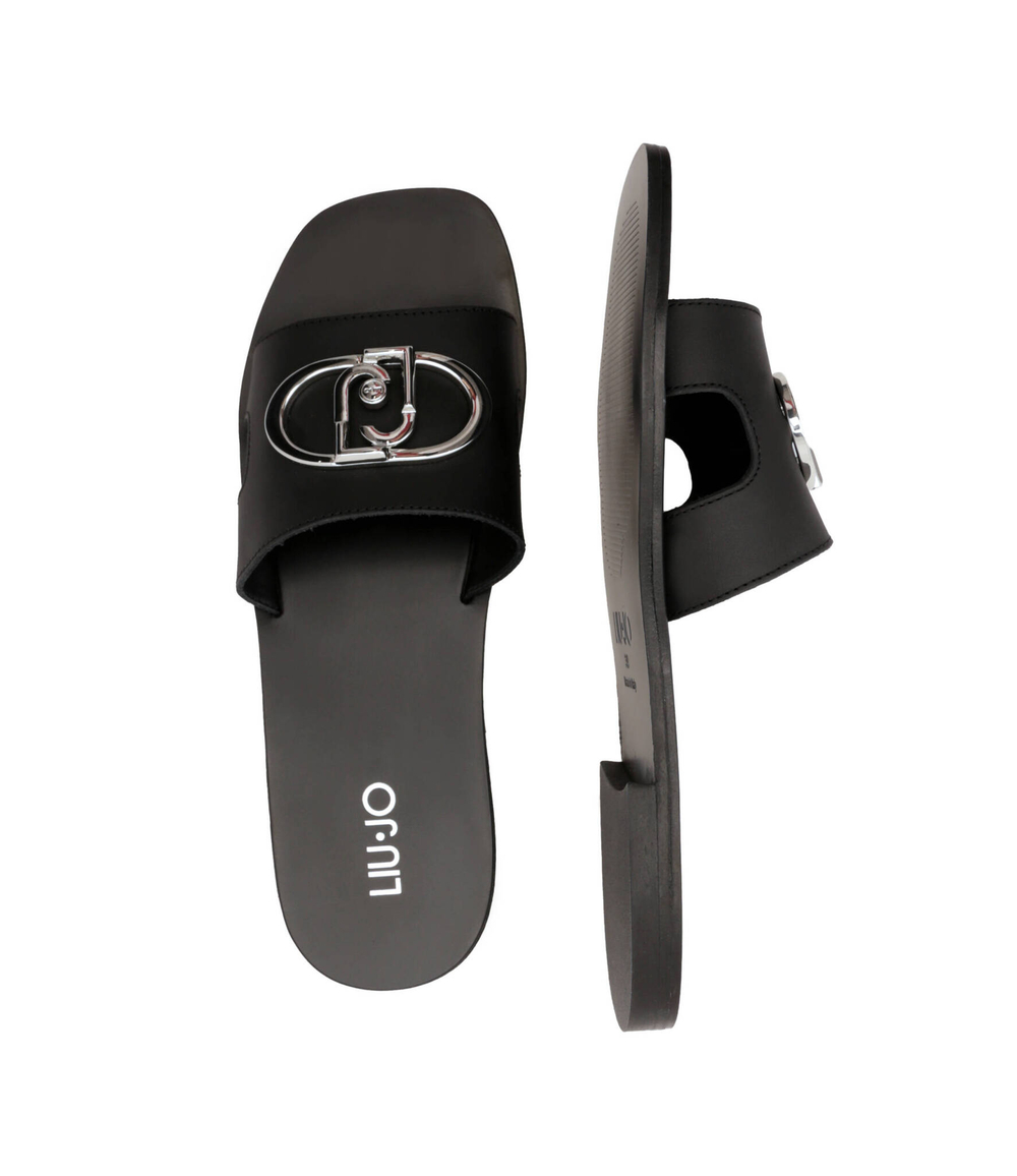 Шлепанцы кожаные saba 06 Liu Jo - черный(SA3151 P0102)